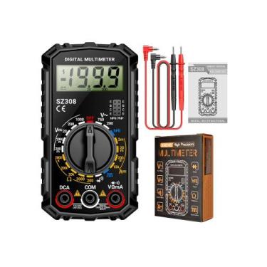 Imagem de Multímetro Digital Profissional Aneng SZ308 Compacto para Medição de T