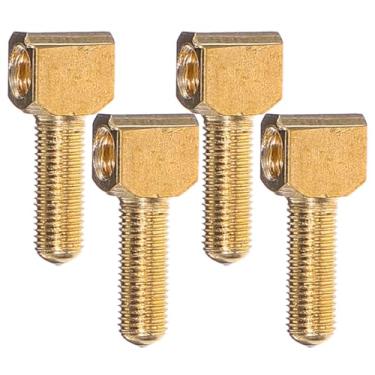 Imagem de Kisangel 4 peças de parafuso de sapo de arco de violino ajustável acessórios de substituição para violino e viola construção de metal resistente