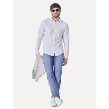 Imagem de Camisa Reserva Masculina Office Enxuto Grid Duplo Rosa Lotus-Masculino