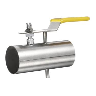 Imagem de PATIKIL Amortecedor de duto de retrocesso de 1-5/8 polegadas, aço inoxidável 304, ajuste manual, amortecedor de volume de fluxo de ar para ventiladores, exaustores, exaustores, sistemas de ventilação