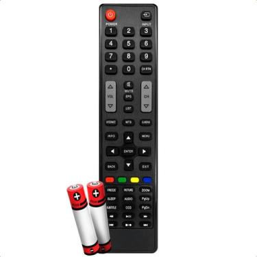 Imagem de Controle Remoto Universal Compatível Com Tv Semp Toshiba Com Pilhas CT