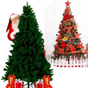Imagem de Árvore De Natal Pinheiro Tradicional 210cm 650 galhos Top - Roohs  Mal