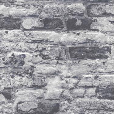 Imagem de Papel de Parede Infinity Tijolo Cinza Grafite IF3202 - Rolo: 10m x 0,53m