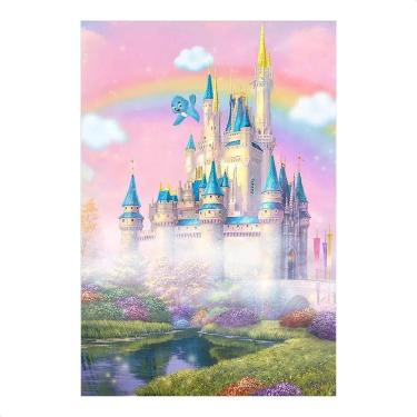 Imagem de Painel De Festa Retangular Aniversário Su Castelo Princesas