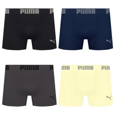 Imagem de Kit 4 Cuecas Puma Boxer Sem Costura Masculina