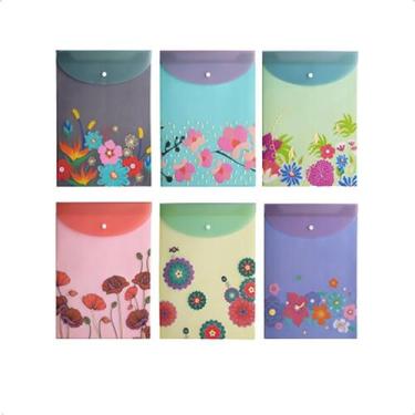 Imagem de Kit 6 Pasta Vertical Organização P/Documentos Folha A4 24X33 - Molin