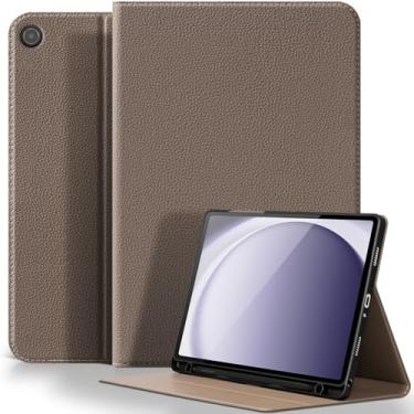 Imagem de XFYKJIN Capa para Samsung Galaxy A9 Plus/A9+ 27.9 cm 2023 (SM-X210/X216/X218), capa de couro de microfibra premium com suporte para caneta S, despertar/hibernar automaticamente, suporte multiângulo