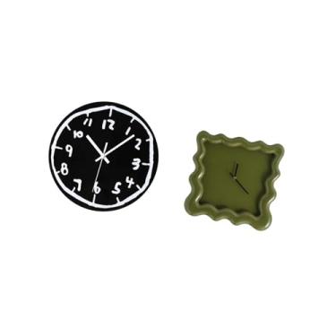 Imagem de Fenteer Relógio de Parede Quadrado Acrílico Minimalista Moderno, Ornamento, Arte Silenciosa, Decorativo, Relógio Pendurado para Cozinha, Escritório, Sala de J