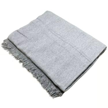 Imagem de Manta Para Sofá 2 E 3 Lugares Super King Luxo Gigante 3,00x1,80 Cobertor Capa De Sofa E Cama Grande Cinza Claro