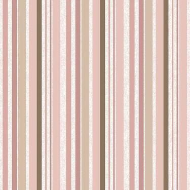 Imagem de Tecido Tricoline Listrado Bailarinas - Fuxicos e Fricotes - 50 x 150 c