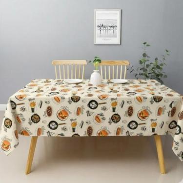 Imagem de Toalha de mesa retangular 6 lugares plástica térmica estampada - UZOO