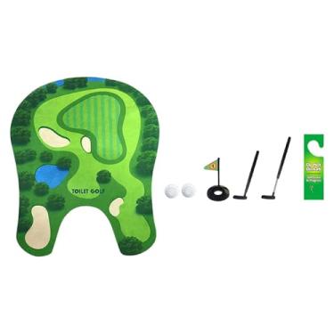 Imagem de RNXRZANK Jogo de Golfe para Banheiro, Mini Golfe para Banheiro, Brinquedo de Golfe para Banheiro, Mini Golfe para Entretenimento No Banheiro, Material de Polié