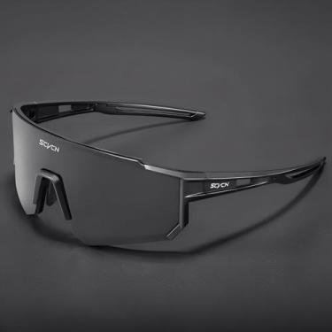 Imagem de Óculos Esportivo de Sol Unissex SCVCN com Antirreflexo, Antirrisco e P