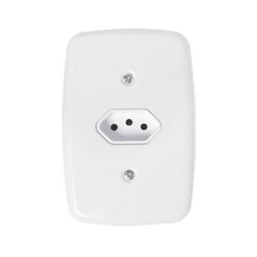Imagem de Tomada 20A 250V de Embutir Branco Pluzie