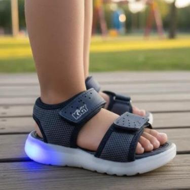 Imagem de Sandália Meninos Flex Light Kidy - Azul/Vermelho-Masculino