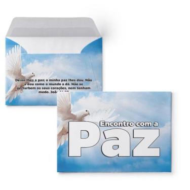 Imagem de Envelope Colado Encontro com a Paz - 100 Unidades - no-brand