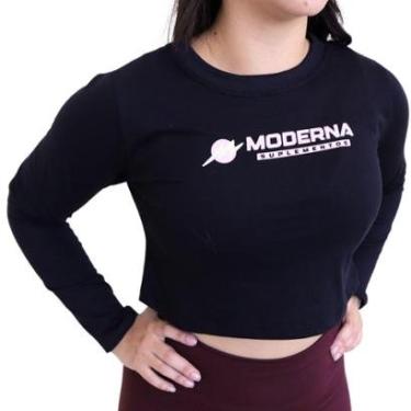 Imagem de Cropped Moderna Suplementos Manga Longa Feminino-Feminino