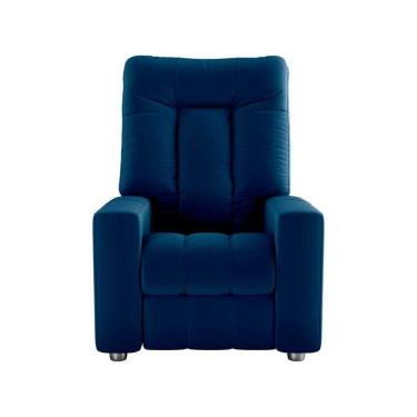 Imagem de Poltrona Do Papai Reclinável Pallas Matrix Veludo Azul