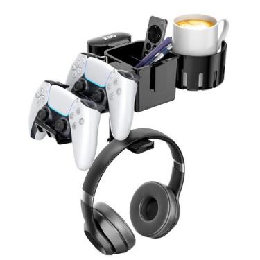 Imagem de Suporte organizador de mesa KDD 5 em 1 com gancho giratório para fone 