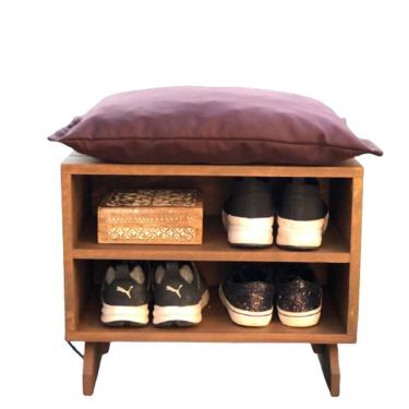 Imagem de Sapateira Puff Marrom