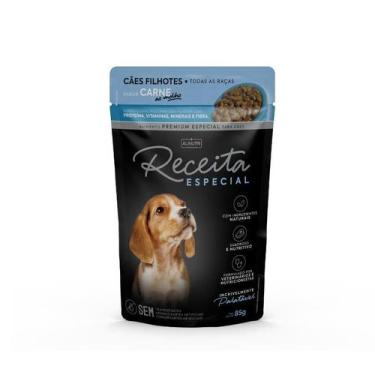 Imagem de Sache Umido Receita Especial para Caes 12un x 85g Kit Caixa Com 12 Sac