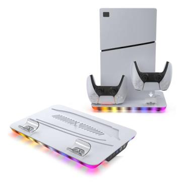 Imagem de Suporte Multifuncional Base Cooler Carregador de Controle para Ps5 Fat