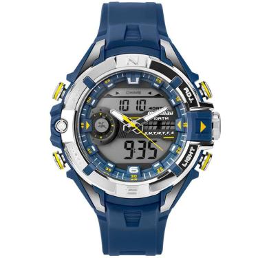 Imagem de Relógio MORMAII masculino analógico Action azul MO1184A/8A