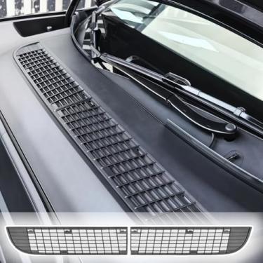 Imagem de Grade protetora de entrada de ar para Tesla Model Y 2025 2026 Juniper Air Vent Cover Capa de grade de ventilação de entrada de ar para tesla Model y Acessórios de admissão de ar (preto)