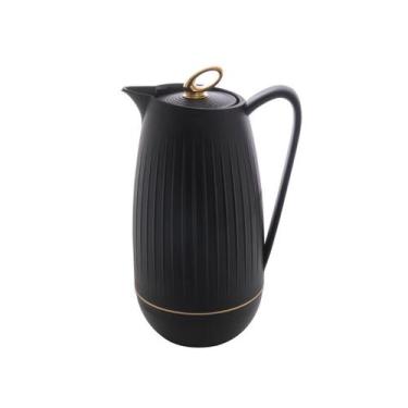 Imagem de Garrafa termica de plastico balloon preta 1l - lyor