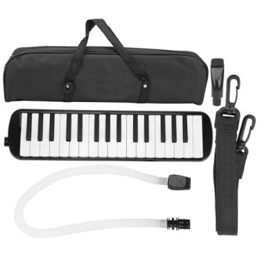Imagem de SPYMINNPOO Melodica de 32 Teclas ABS Preto Fosco Com Bocal de Corneta para Iniciantes Instrumento de Sopro de 32 Teclas para Educação e Prática Musical (Preto)