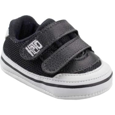 Imagem de Sapatinho para Bebê Menina Tênis Infantil em Tecido Macio 100% algodão (Preto, BR, Bebê, Numérico, 17)