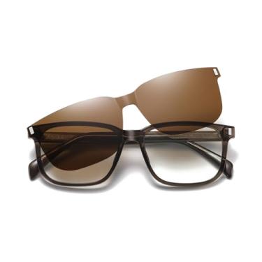 Imagem de VFDHN Óculos de Sol Clip-on TR90 Feminino UV400 para Homens Estilo Verão Polarizado Feminino CP Acetato (3)