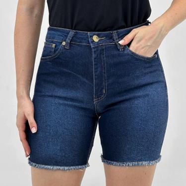 Imagem de Bermuda Vilejack Jeans Ciclista Feminina-Feminino