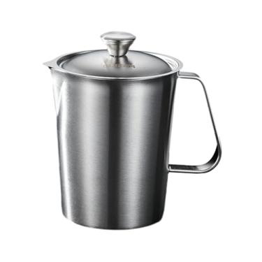Imagem de Bothyi Copo medidor de aço inoxidável, copo para espumar leite, recipiente com marcações gravadas com precisão, jarra para misturar chá e café expresso, 1500ml