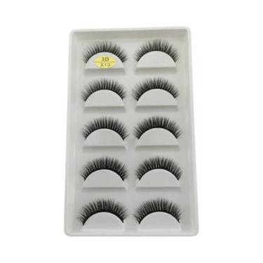 Imagem de Cílios Postiços Fluffy 3D De Mink, 5 Pares, Volume Natural, Cílios Lev