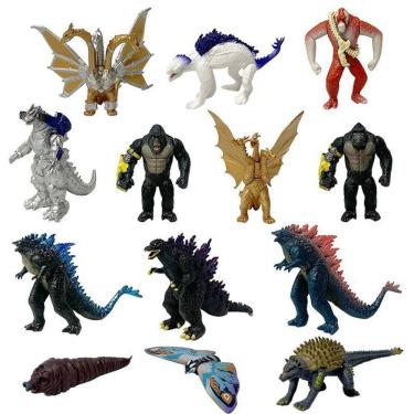 Imagem de Brinquedo de boneco de anime colecionável Kings Kongs God-zillas 13 unidades