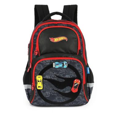 Imagem de Mochila de Costas Luxcel Hot Wheels Pista Circular Preto