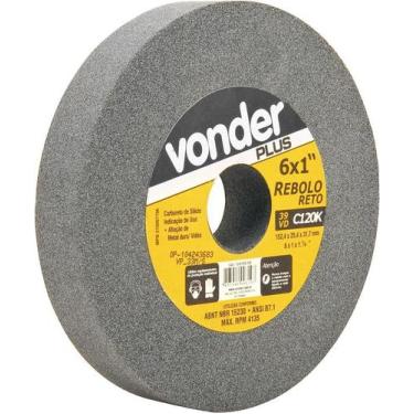 Imagem de Rebolo Reto 152,4x25,4x31,8 G120 Verde Para Vídea 39cvd - Vo - Vonder 