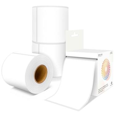 Imagem de Etiquetas de mudança de casa de 7 x 12 cm, 4 rolos, 1000 adesivos, etiquetas de caixa de embalagem grande, adesivos retangulares coloridos de inventário para suprimentos de mudança codificados por