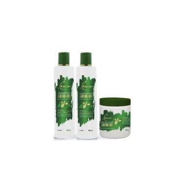 Imagem de Kit shampoo  condicionador mascara capilar Jaborandi 400ml - Kinature