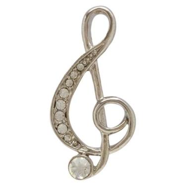 Imagem de Broche Música BRG4559 - Akasaki, Prateado