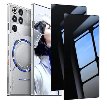Imagem de Guizzcg Pacote com 2 protetores de tela para ZTE Nubia Red Magic 11 Pro/11 Pro+/10 Pro/10 Air/10 Pro+, 2 Películas de Vidro Temperado,Compatível com Capas, Resistente a Arranhões, Preto