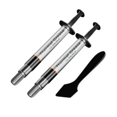 Imagem de TUMMASTER Pasta térmica Silver Series D-12, pasta térmica de alto desempenho para montagem de fabricação de computador, ideal para IC/processador/CPU/GPU/todos os refrigeradores (com raspador, pacote