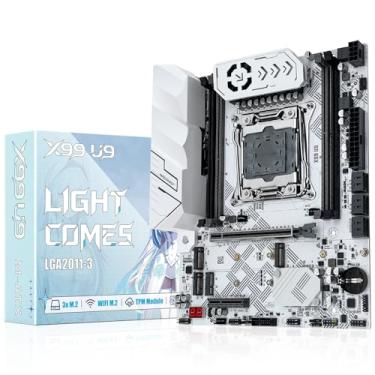 Imagem de MACHINIST Placa mãe X99 LGA 2011-V3 suporta CPUs Intel Xeon E5 V3 V4 e Core i7 5ª 6ª série (M-ATX, 4-Channel DDR4, NVME M.2, PCIe 3.0, WiFi M.2, Gigabit Network, SATA 6Gbps, USB 3.0), X99 U9