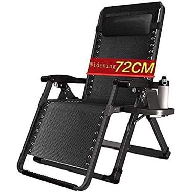 Imagem de LMJYU Espreguiçadeira reclinável dobrável, cadeiras G, gravidade zero, espreguiçadeira, dobrável, reclinável, para uso ao ar livre, cadeira de praia portátil