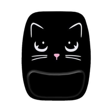 Imagem de Mouse Pad Ergonomico Gato Preto 1