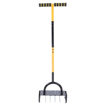 Imagem de Zerodis Aerador de Gramado Aeradores Manuais de Gramado Alça Em Forma de T Ferramenta Manual de Aerador de Ponta de Metal Com 16 Pontas e 8 Núcleos Kit de Aeração para Afrouxar o de Ferramenta de