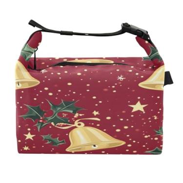 Imagem de STAYTOP Lancheira de sino de Natal com fivela de alça, lancheira isolada para meninos e meninas, lancheira térmica para trabalho escolar