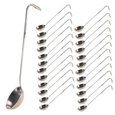 Imagem de Concha Aço Inox Cabo Longo Com Gancho P/Pendurar Restaurante Hotelaria Sopa Feijão Caldeirão Molho (24)