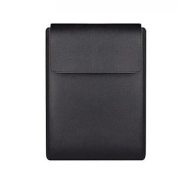 Imagem de Bolsa Capa para 13,3" e 15" 16,2" em Couro PU, Macia capa notebook,Suporte para laptop(Preto,13,3'')